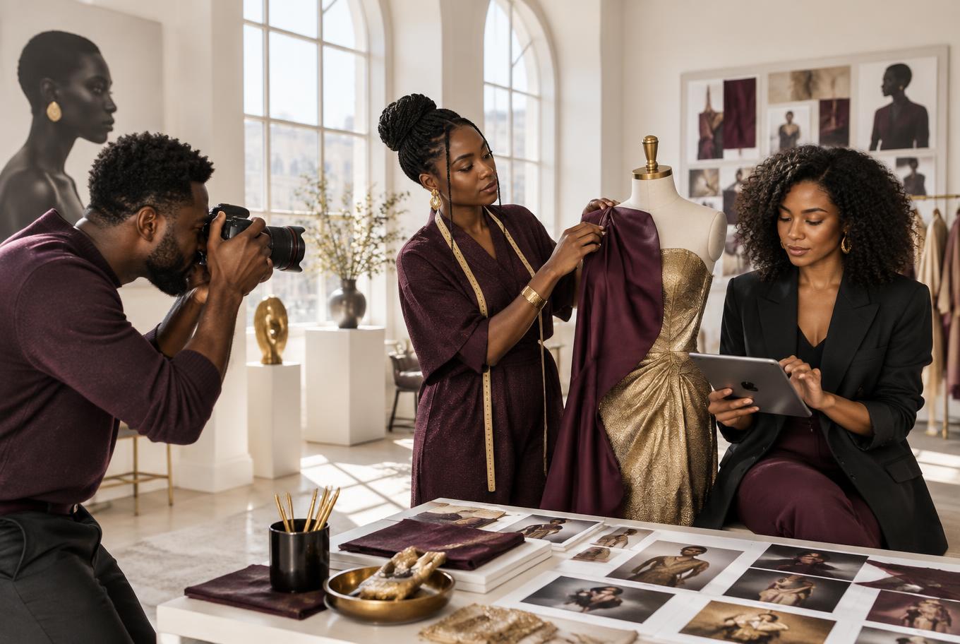 A photographer, designer and strategist creating a fashion portfolio